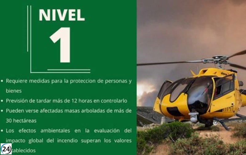 Busmayor (León) en nivel 1 por incendio desde este martes