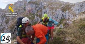 Senderista rescatado en Posada (León) tras posible cardiopatía.