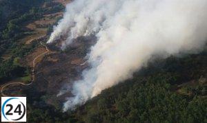 El incendio en San Bartolomé (León) afecta a 260 hectáreas, según datos de la Junta.