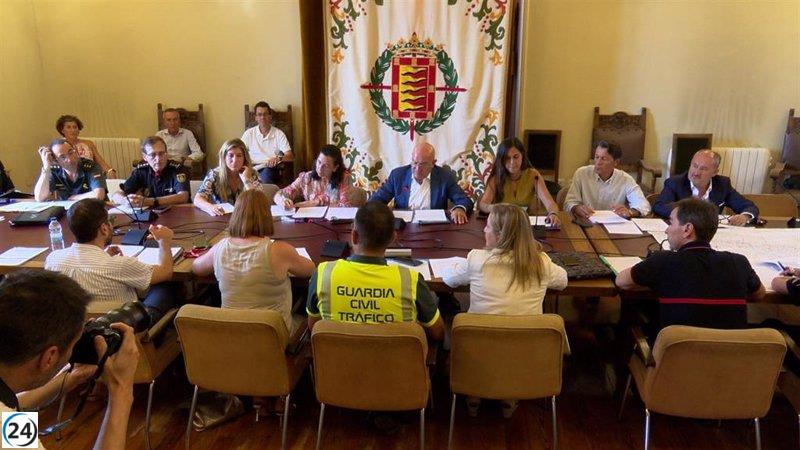 Fuerte despliegue policial en Valladolid para garantizar seguridad en contrarreloj de La Vuelta a España.