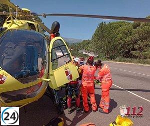Mujer herida en Poyales (Ávila) tras accidente en práctica de barranquismo