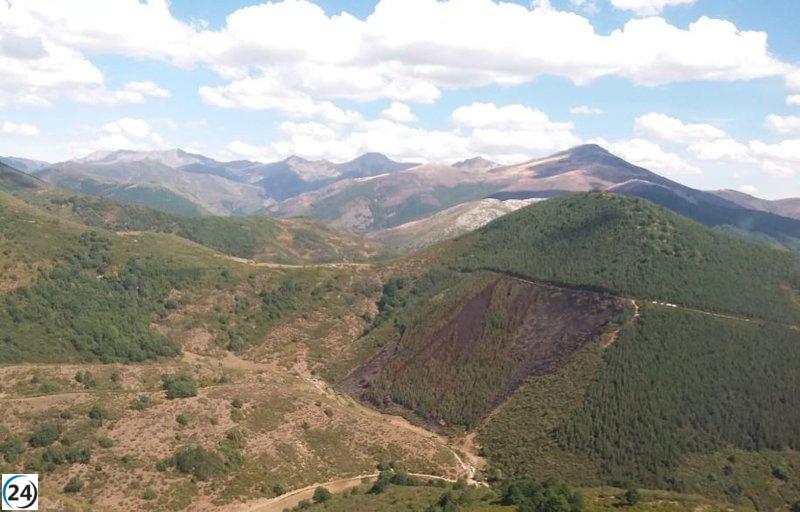 Controlado el incendio en Villafrea de la Reina (León)