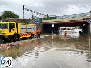Temporal DANA causa inundaciones en Ávila y cierra acceso a la muralla