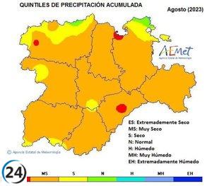 Agosto registra calor y sequía excepcionales con aumento de 1,7ºC e inusual cantidad de récords de temperaturas máximas.