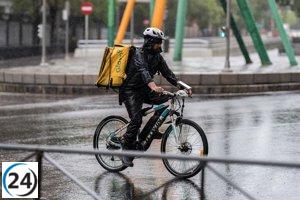 Aviso amarillo por lluvias y tormentas en Burgos y Soria el lunes