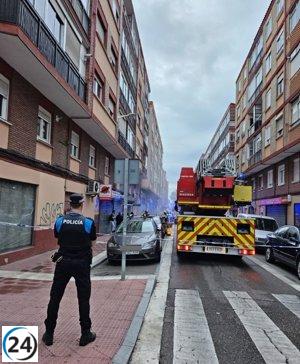 Bar de la calle Águila de Valladolid: incendio controlado