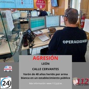 Agredido en León: Hombre resulta herido con arma blanca en una pierna