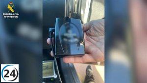 Atrapado en León conductor con detector de radar