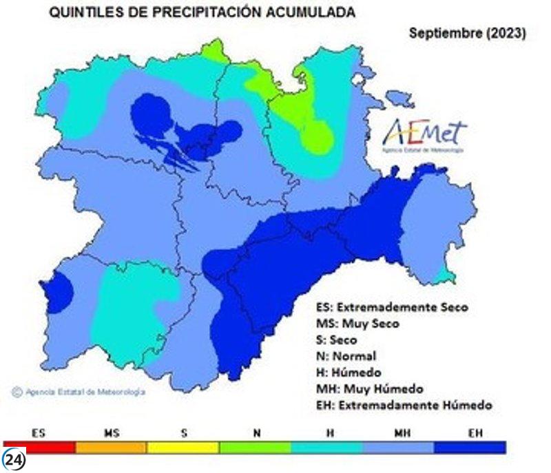 Septiembre rompe récords de calor y humedad con un aumento del 106% sobre los niveles normales.