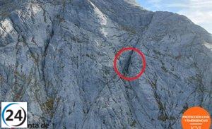 Exitoso rescate de montañero atrapado en el Pico Espigüete en la Montaña Palentina.