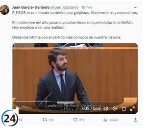 Gallardo persiste en su advertencia del indulto a Griñán y señala la asociación del PSOE con golpistas.