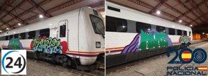 Detenidos dos vándalos por vandalismo en tren de Medina del Campo (Valladolid)