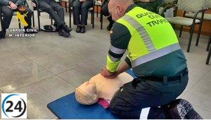 Valiente intervención de la Guardia Civil salva a ocupante de taxi en Villanubla