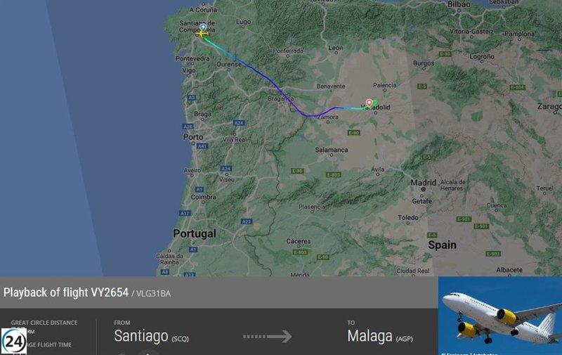 Vuelo Santiago-Málaga realiza aterrizaje forzoso en Villanubla para brindar asistencia médica urgente a un niño