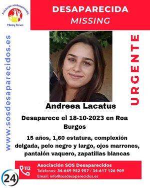 Adolescente de 15 años desaparece en Roa (Burgos) y se encuentra en búsqueda