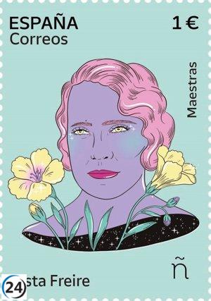 Justa Freire, pedagoga zamorana, ahora en los sellos postales