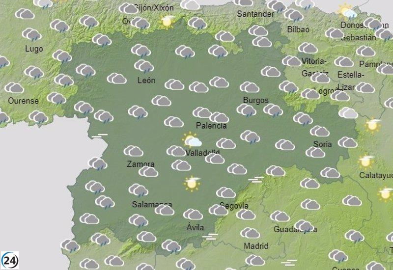 Lluvias y ráfagas de viento de hasta 80km/h en Ávila y Salamanca este jueves, en alerta amarilla