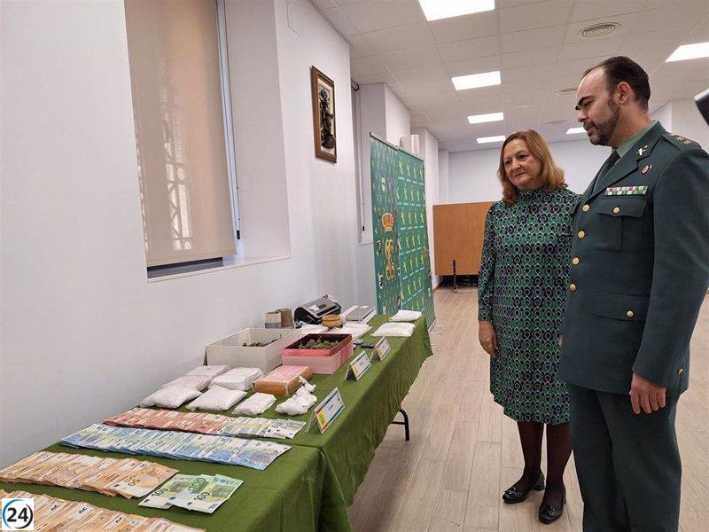 La Guardia Civil de Segovia desarticula red de narcotráfico con cocaína valorada en 300.000 euros.