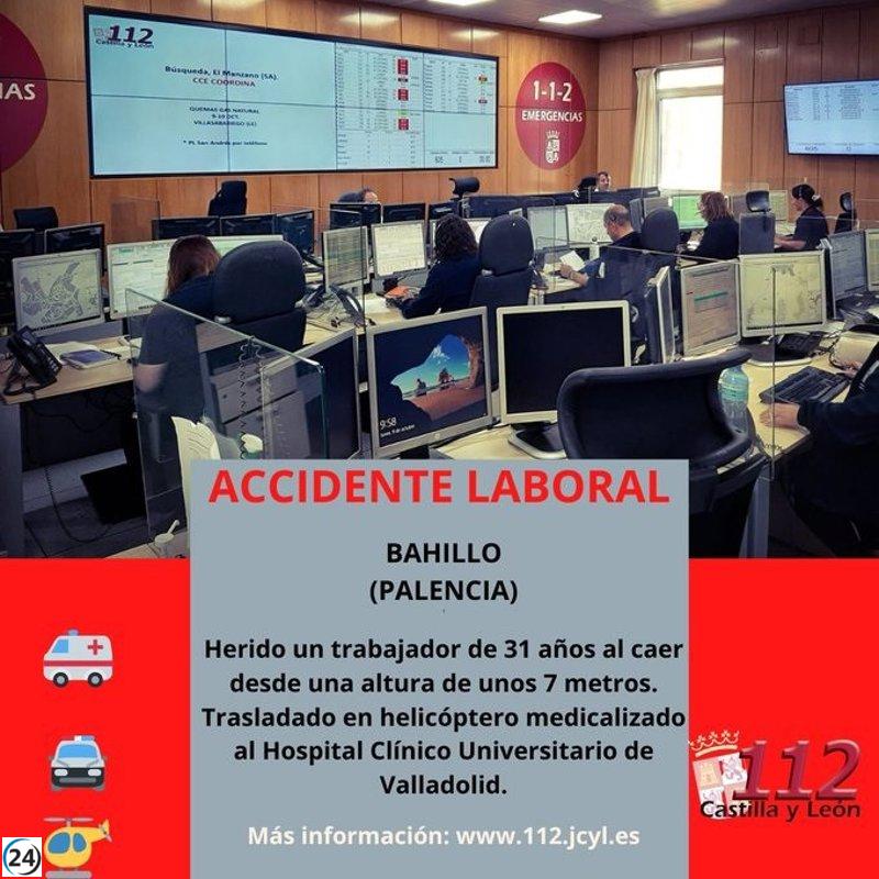 Hombre lesionado tras caída desde viga en Mogarraz, España