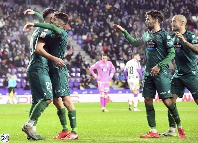 Victoria del Racing de Ferrol ante el Valladolid deja a los gallegos en la segunda posición