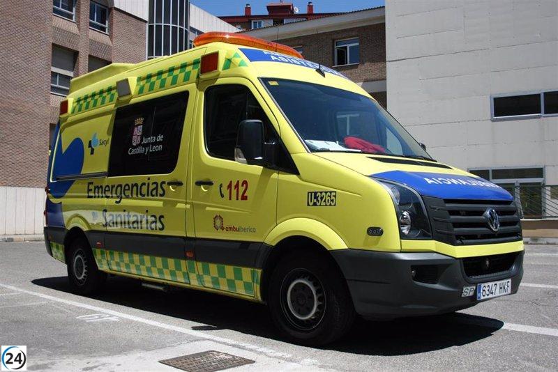 Joven de 20 años resulta herido tras accidente en Quintanar de la Sierra (Burgos)