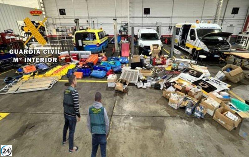 Aprehendidos tres individuos en Valladolid por el hurto de ambulancias y equipo médico